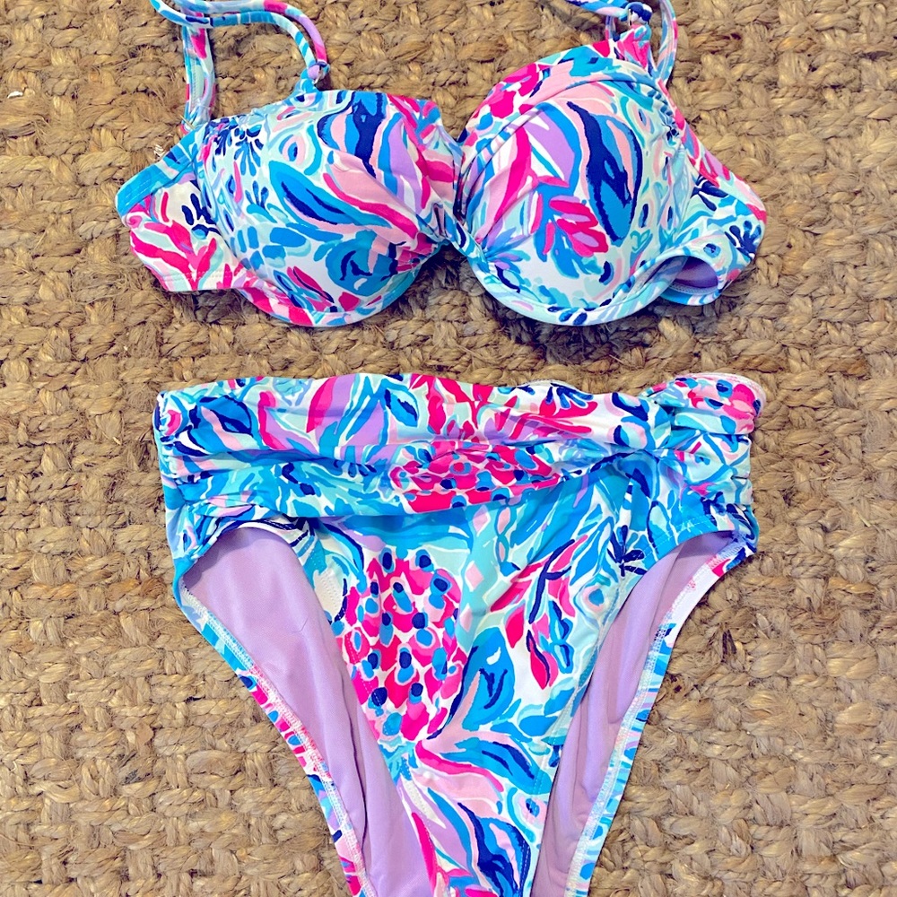 Iilly Pulitzer high wasted bikini